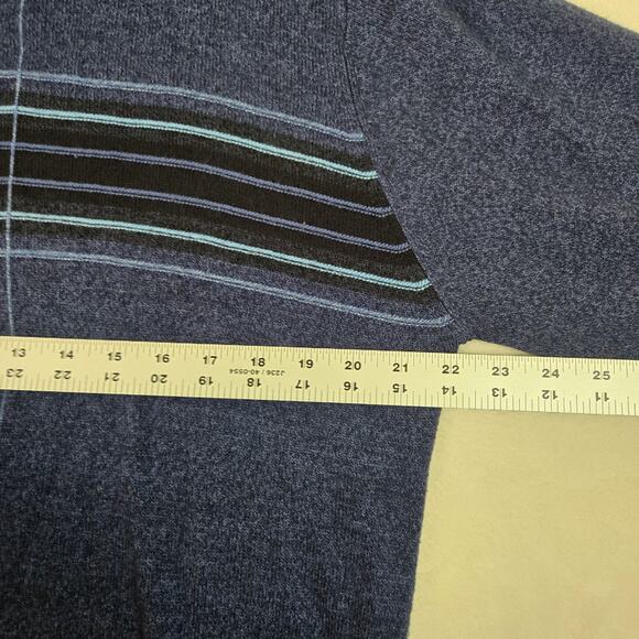 Geoffrey Beene Pullover Sweater Mens Large Thin Soft Casual Striped Sweater 0678 - Picture 4 of 6